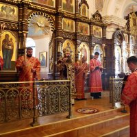 В канун праздника Усекновения главы Иоанна Крестителя епископ Антоний совершил всенощное бдение в Покровском кафедральном соборе города Гродно