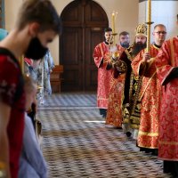 В канун праздника Усекновения главы Иоанна Крестителя епископ Антоний совершил всенощное бдение в Покровском кафедральном соборе города Гродно