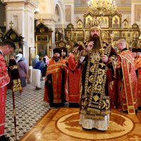 В канун праздника Усекновения главы Иоанна Крестителя епископ Антоний совершил всенощное бдение в Покровском кафедральном соборе города Гродно