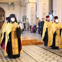 В канун Недели 16-й по Пятидесятнице архиепископ Антоний совершил всенощное бдение в Покровском кафедральном соборе города Гродно