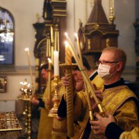 В канун Недели 19-й по Пятидесятнице архиепископ Антоний совершил всенощное бдение в Покровском кафедральном соборе города Гродно