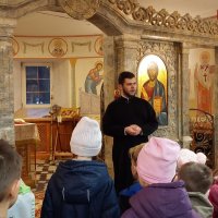 Воспитанники воскресной школы Предтеченского прихода города Гродно побывали в строящемся главном храме прихода 
