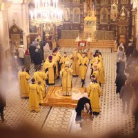 В канун Недели 21-й по Пятидесятнице архиепископ Антоний совершил всенощное бдение в Покровском кафедральном соборе города Гродно