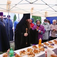 Архиепископ Антоний возглавил престольные торжества в храме великомученика Димитрия Солунского агрогородка Малая Берестовица [+ ВИДЕО]