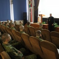 В день памяти Архистратига Божия Михаила протоиерей Александр Казакевич провел беседу с военнослужащими Гродненской пограничной группы
